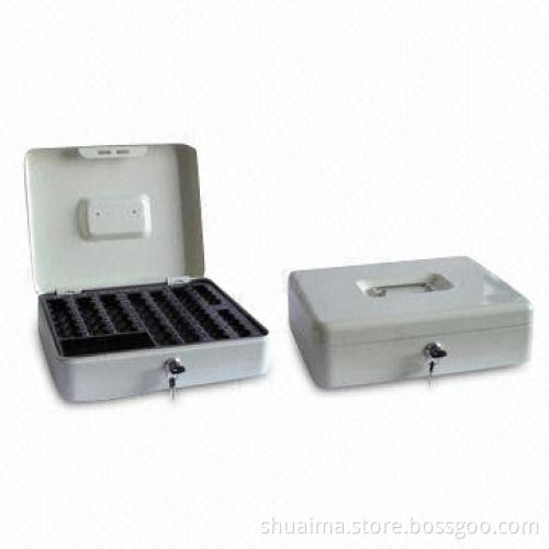 Cash Boxes with Removable Cash Tray, Measures 155 x 365 x 265mm